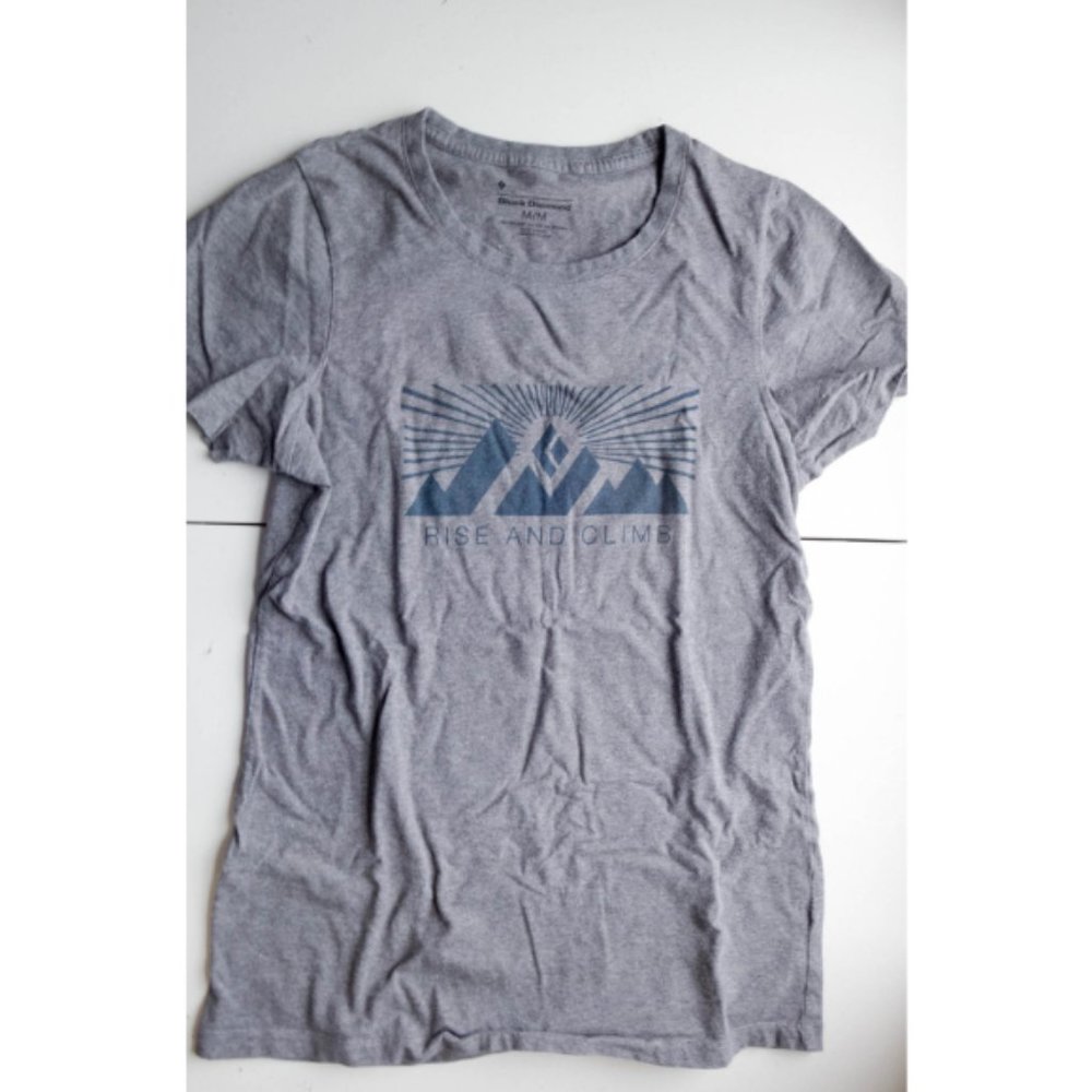 Black Diamond "Rise and Climb" Shirt Gray Size Medium